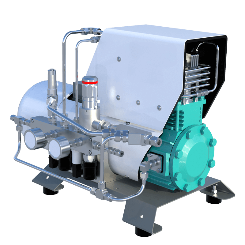 Compressor up to 300 bar – H2 Core Systems GmbH